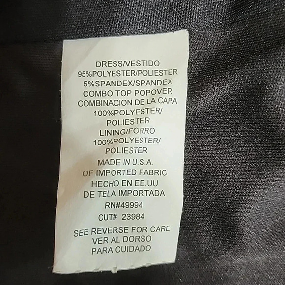 Women's R&M Richards Shift Dress with Fringe Cape Shawl,Black,Size 12, NWT - Picture 7 of 11